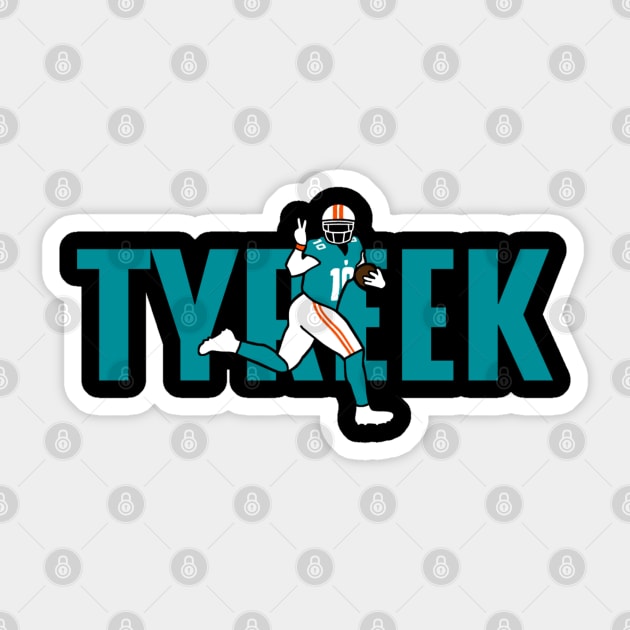 Tyreek Cheetah, Miami Football themed Sticker by FanSwagUnltd